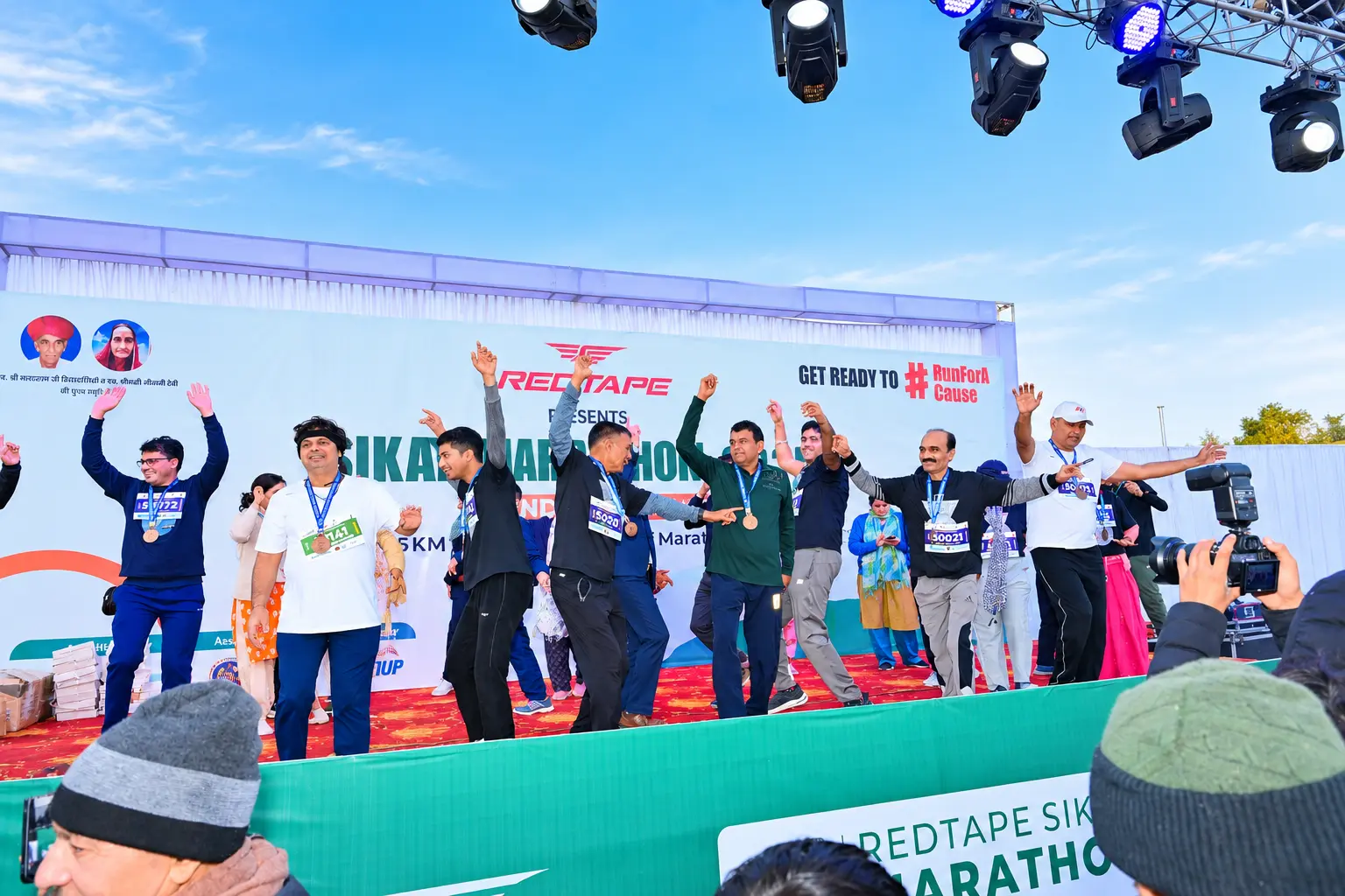Marathon Celebration on Stage