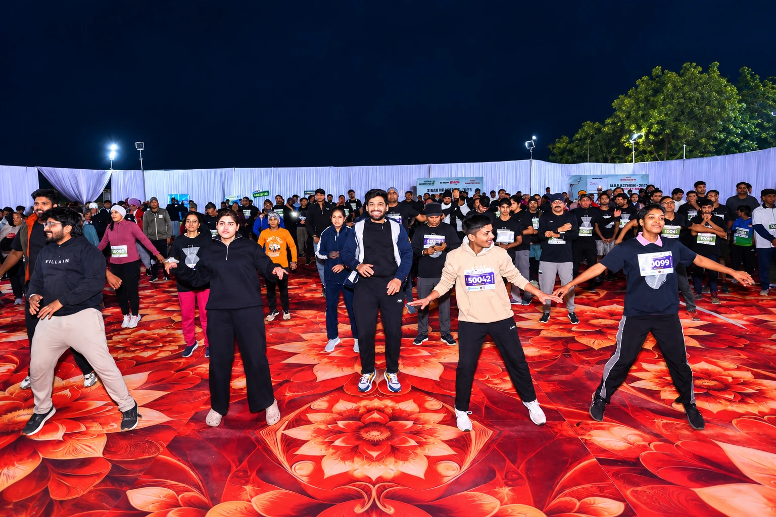 Night Marathon Warm-Up Dance