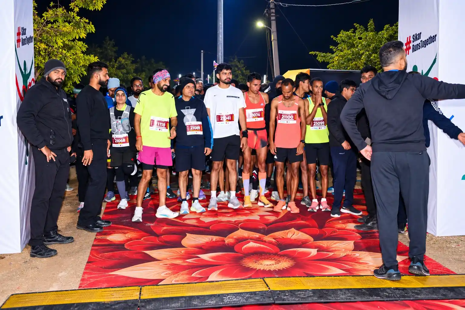 Night Race Start at Sikar RunsTogether