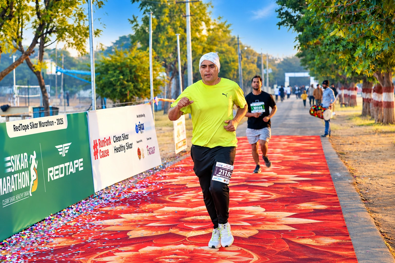Sikar Marathon 2025 Finish Run