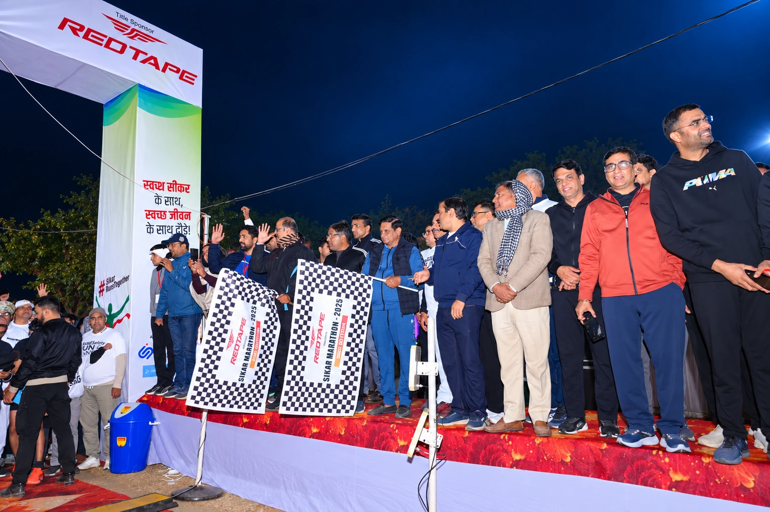 Sikar Marathon Night Flag-Off